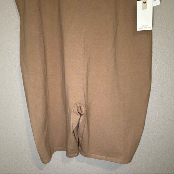 NEW Good American brown scoop back one piece biker romper women’s plus size 8 5X - Picture 7 of 10